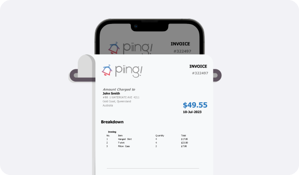 Piing! Billing