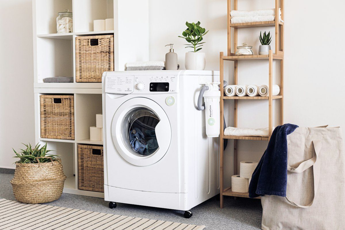 Dehumidifier positioned inside a premium walk-in wardrobe